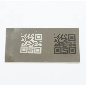 Stainless steel laser black and white marking