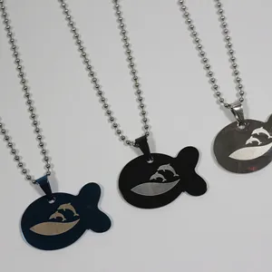 Stainless steel necklace laser marking