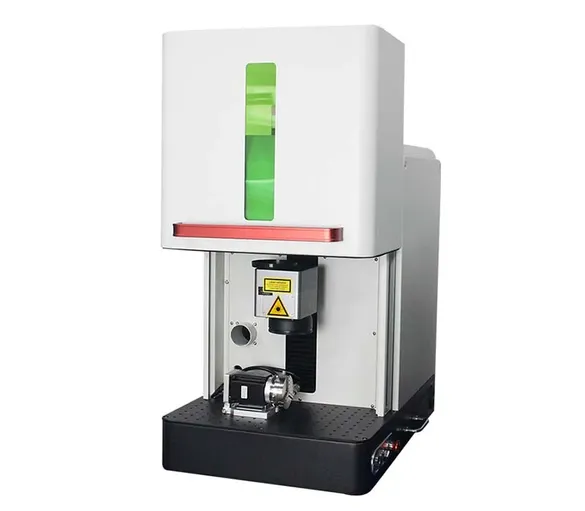 Safety-Shielded Fiber Laser Engraver