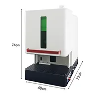 Sliding Door Mini Fiber Optic Laser Engraving Machine