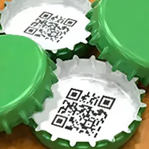 Aluminum bottle cap laser marking