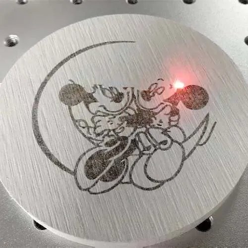 Wooden craft laser marking