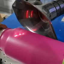 Stainless steel tumbler laser marking