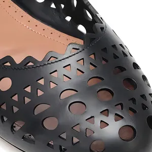 Shoe leather laser cutting