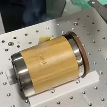 Bamboo cup laser marking