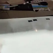 Cuttable film laser engraving