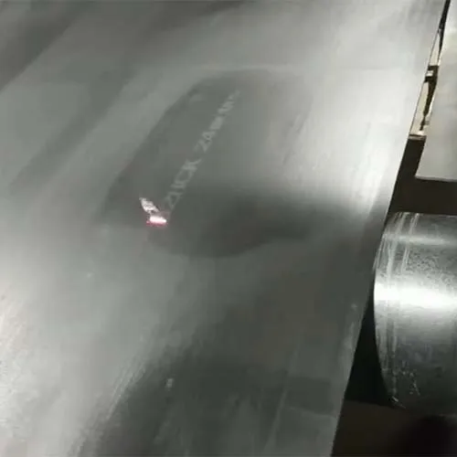 Stainless steel laser marking