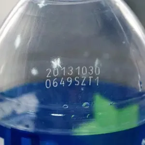 Mineral water bottle laser marking