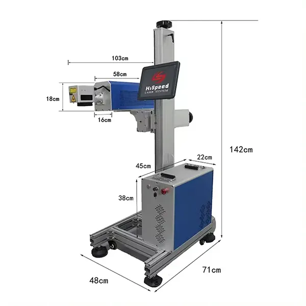 Flying Online CO₂ Laser Marking Machine