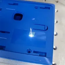 Plastic part laser marking