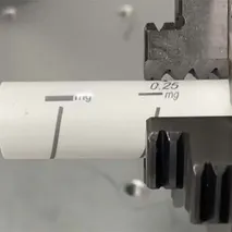 Plastic tube laser marking