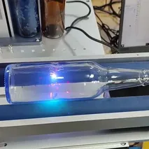 Glass bottle laser marking