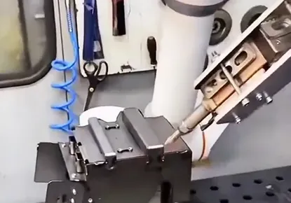 Complex metal parts laser welding