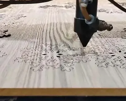 10mm wood laser cutting