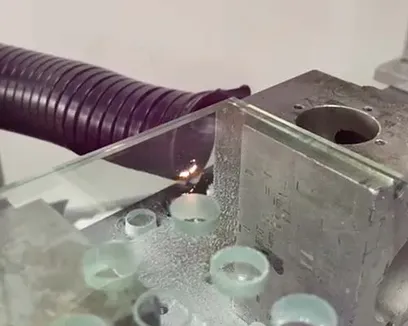 Glass laser cutting 1